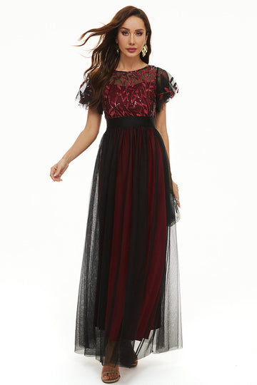Sequins Tulle Mother of The Bride Dress